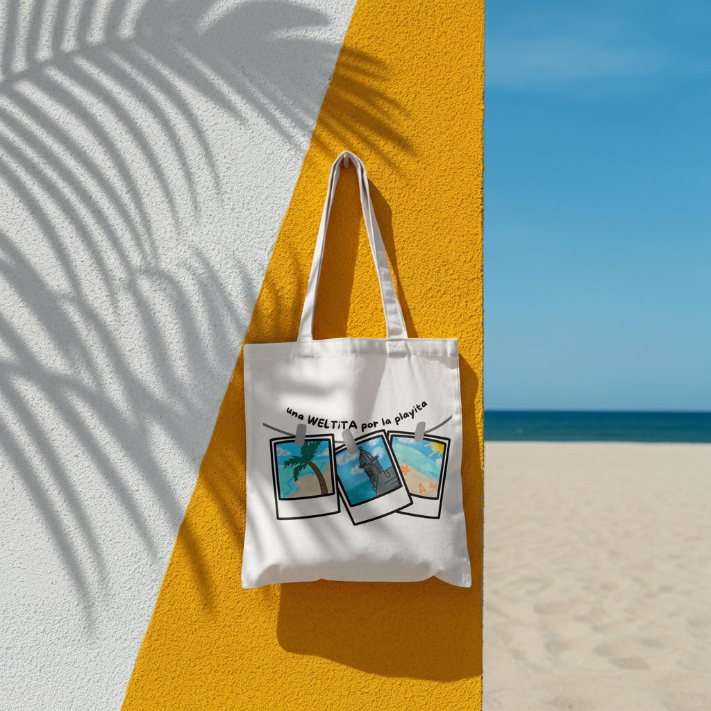 Una Weltita Por La Playita Boricua Tote Bag