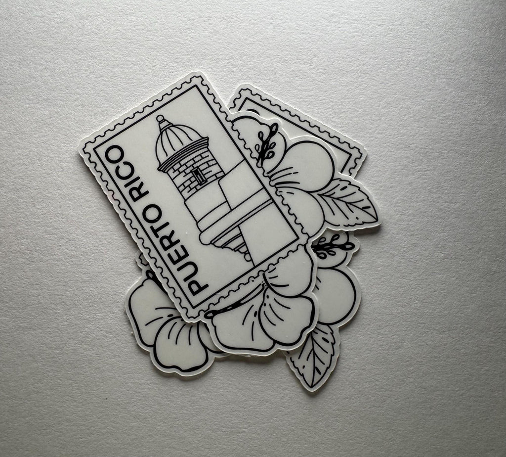Puerto Rico Stamp Vinyl Sticker