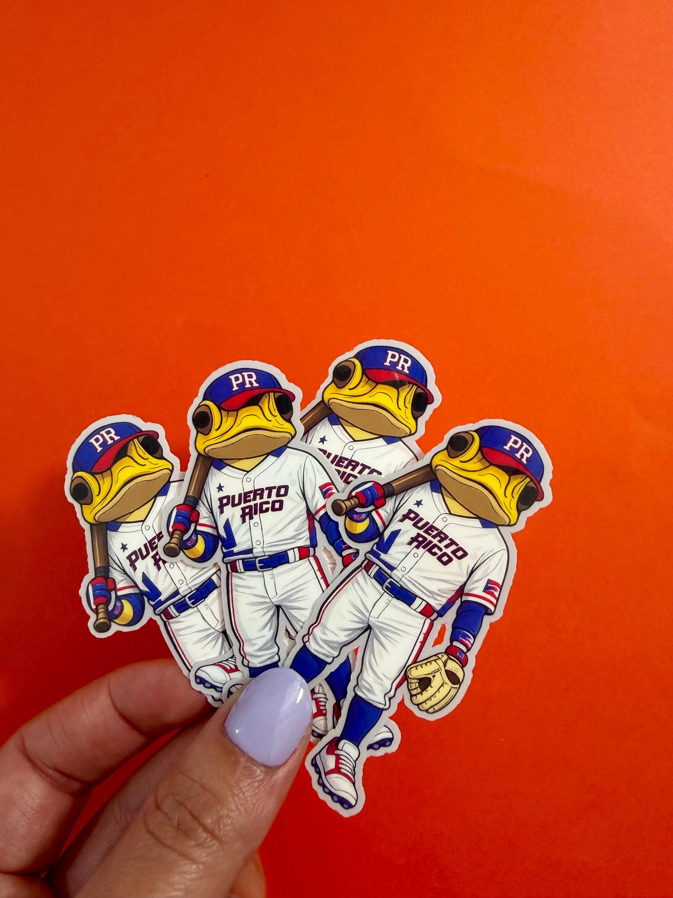 Puerto Rico Baseball Sapo Concho Vinyl Sticker