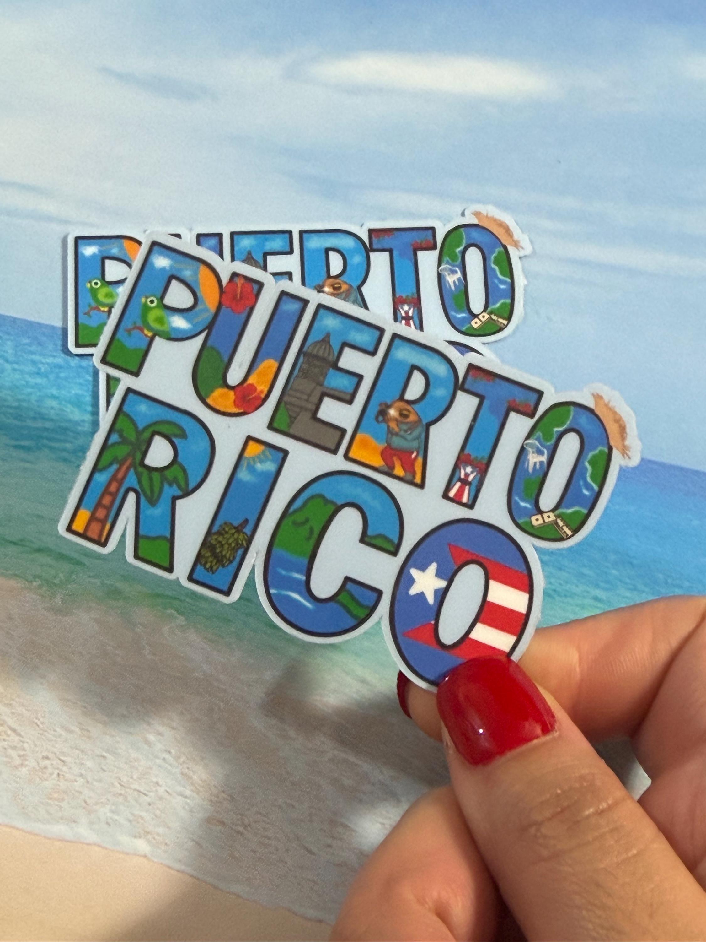 Puerto Rico Island Pride Vinyl Sticker