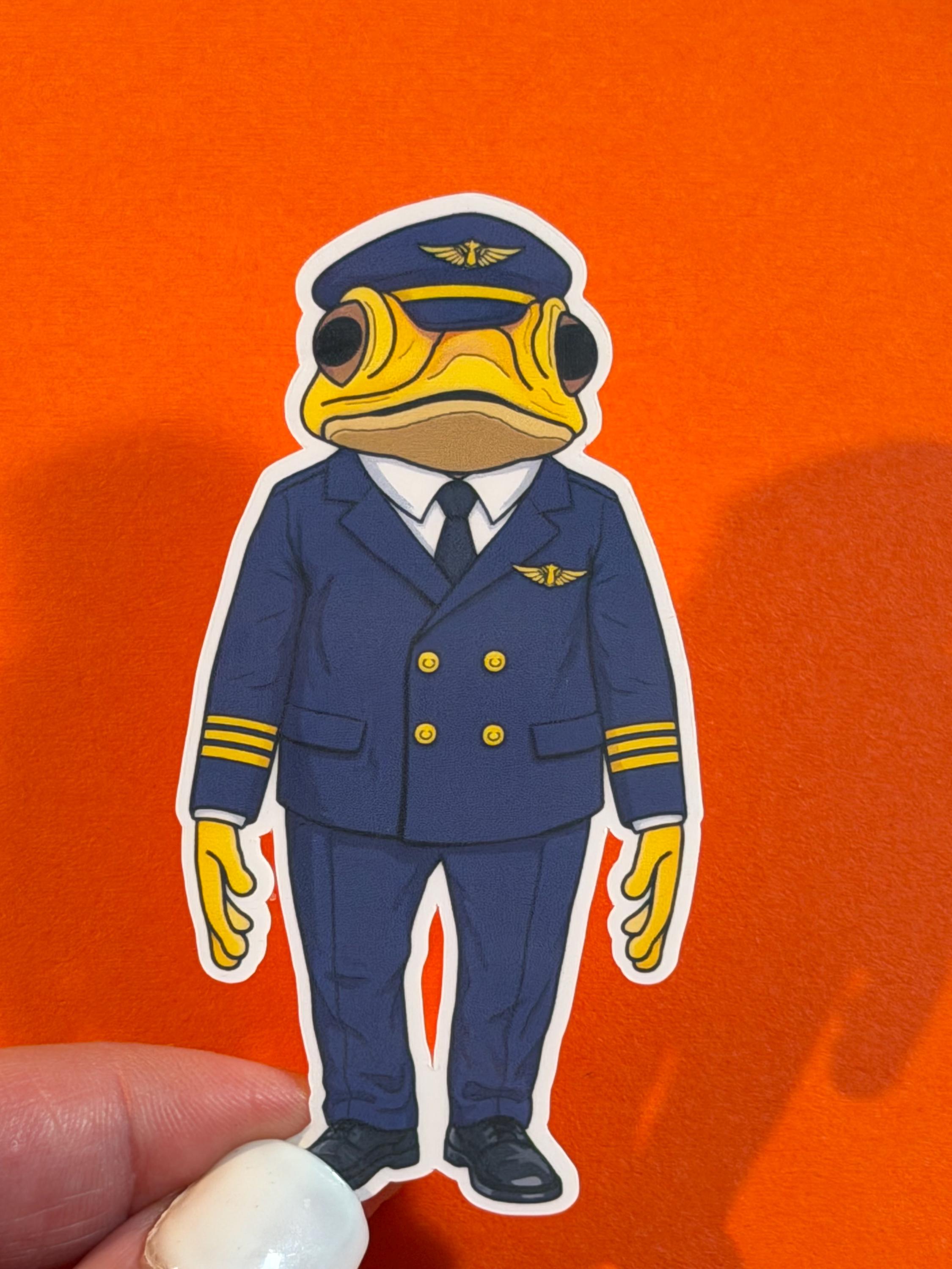 Sapo Concho Pilot Vinyl Sticker