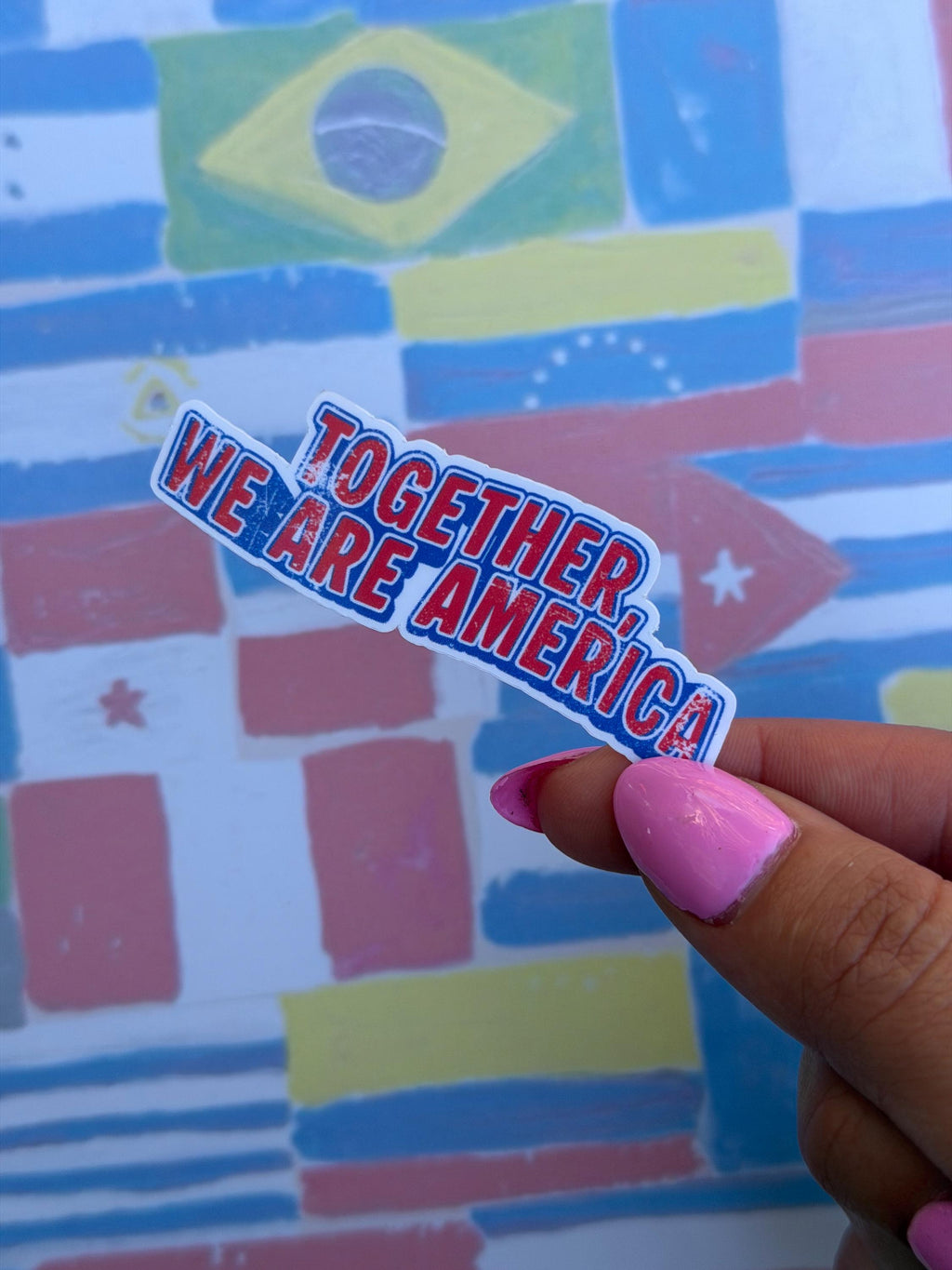Together We Are America Unity Vinyl Sticker