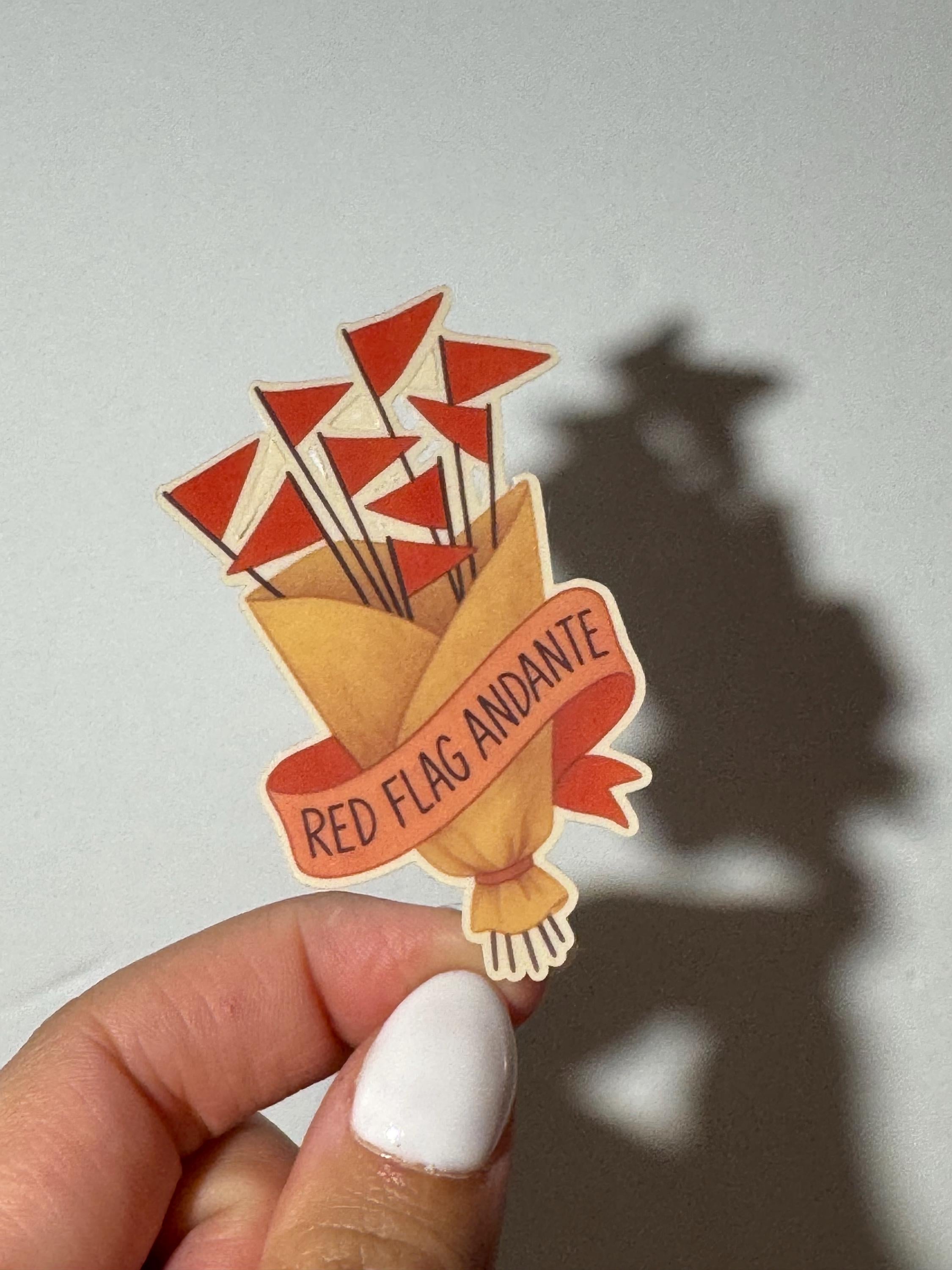 Rosalía LUX Red Flag Inspired Vinyl Sticker