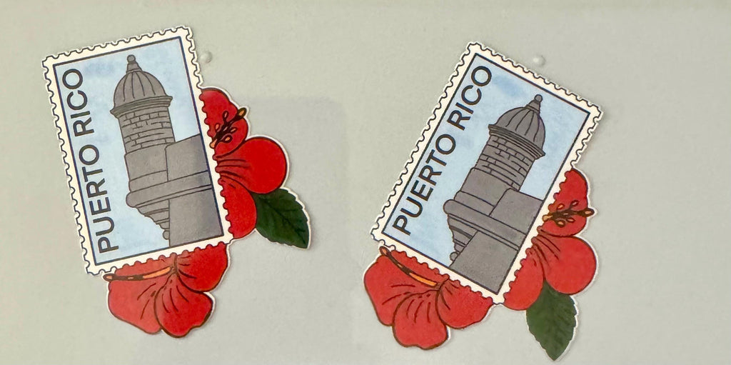 Puerto Rico Stamp Vinyl Sticker