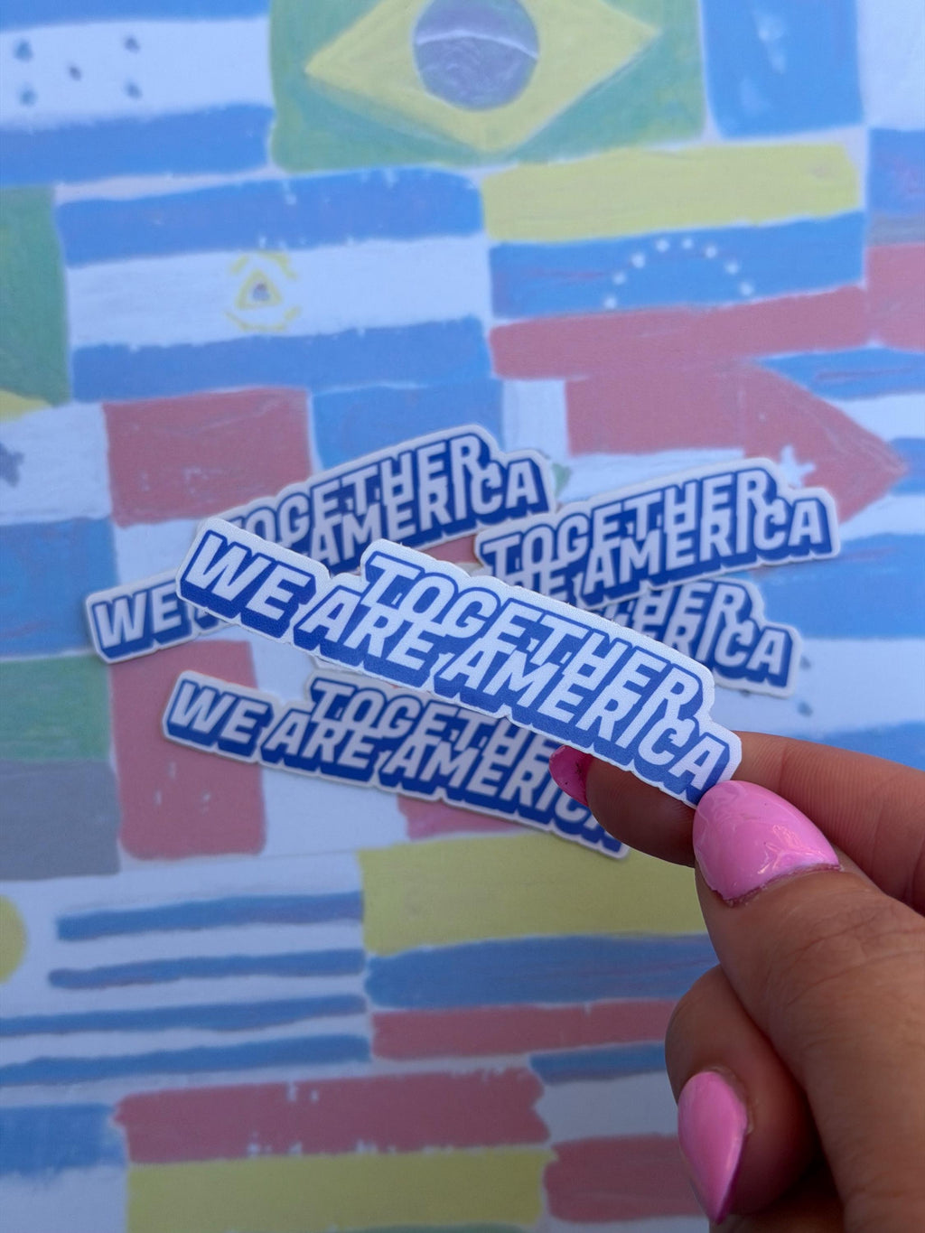 Together We Are America Unity Vinyl Sticker