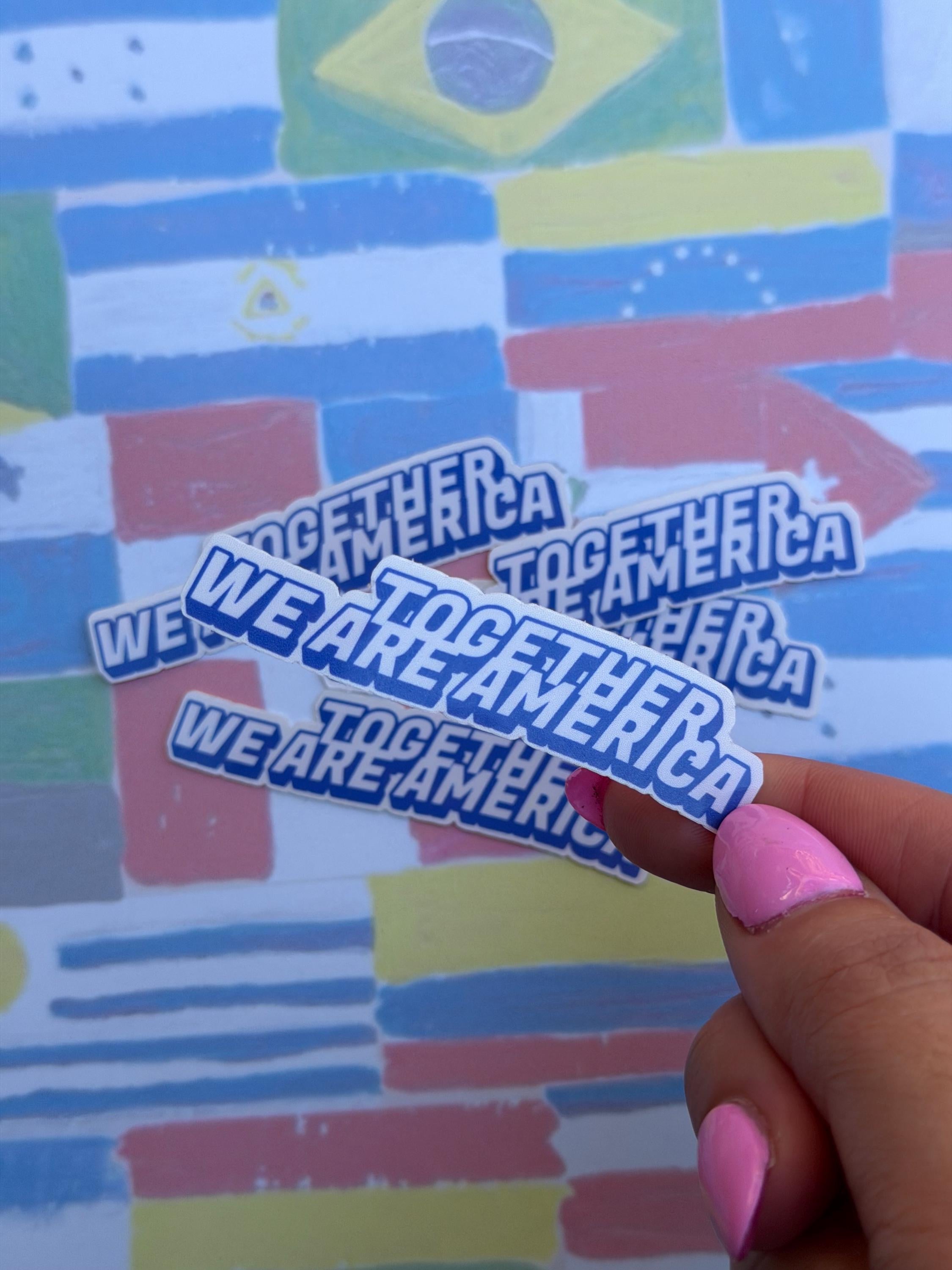Together We Are America Unity Vinyl Sticker