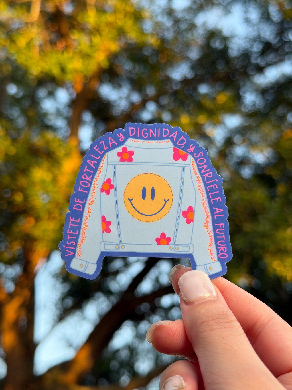 Vístete de Fuerza y Dignidad Spanish Affirmation Sticker