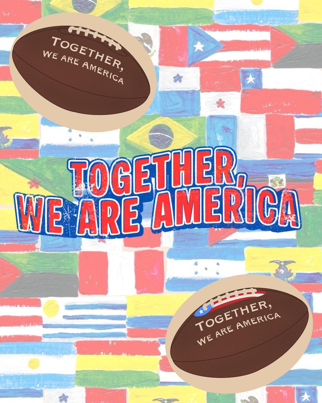 Together We Are America Unity Vinyl Sticker