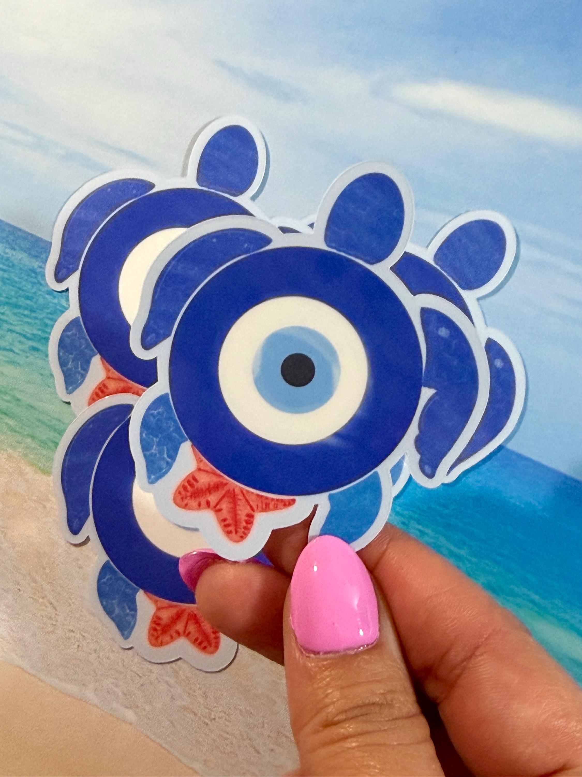 Evil Eye Beach Coastal Vinyl Sticker