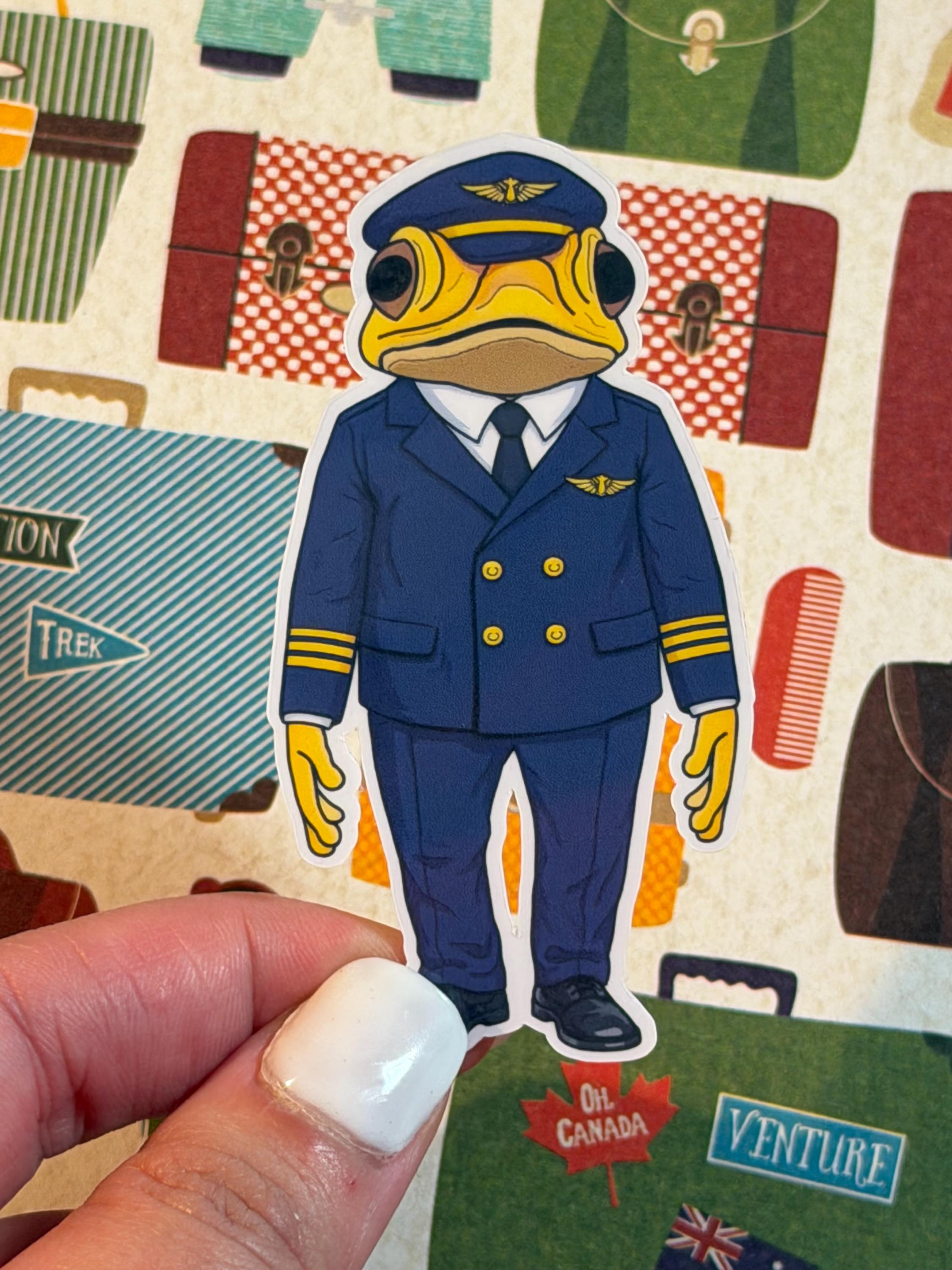 Sapo Concho Pilot Vinyl Sticker