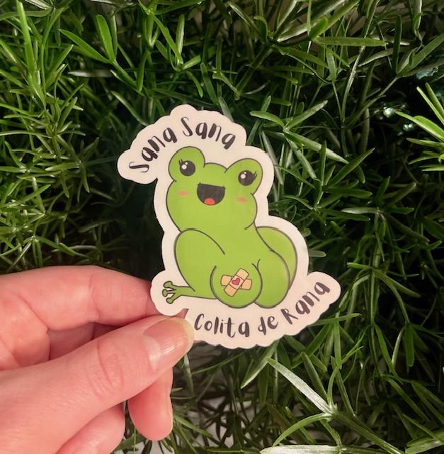 Sana Sana Colita de Rana Medical Frog Vinyl Sticker