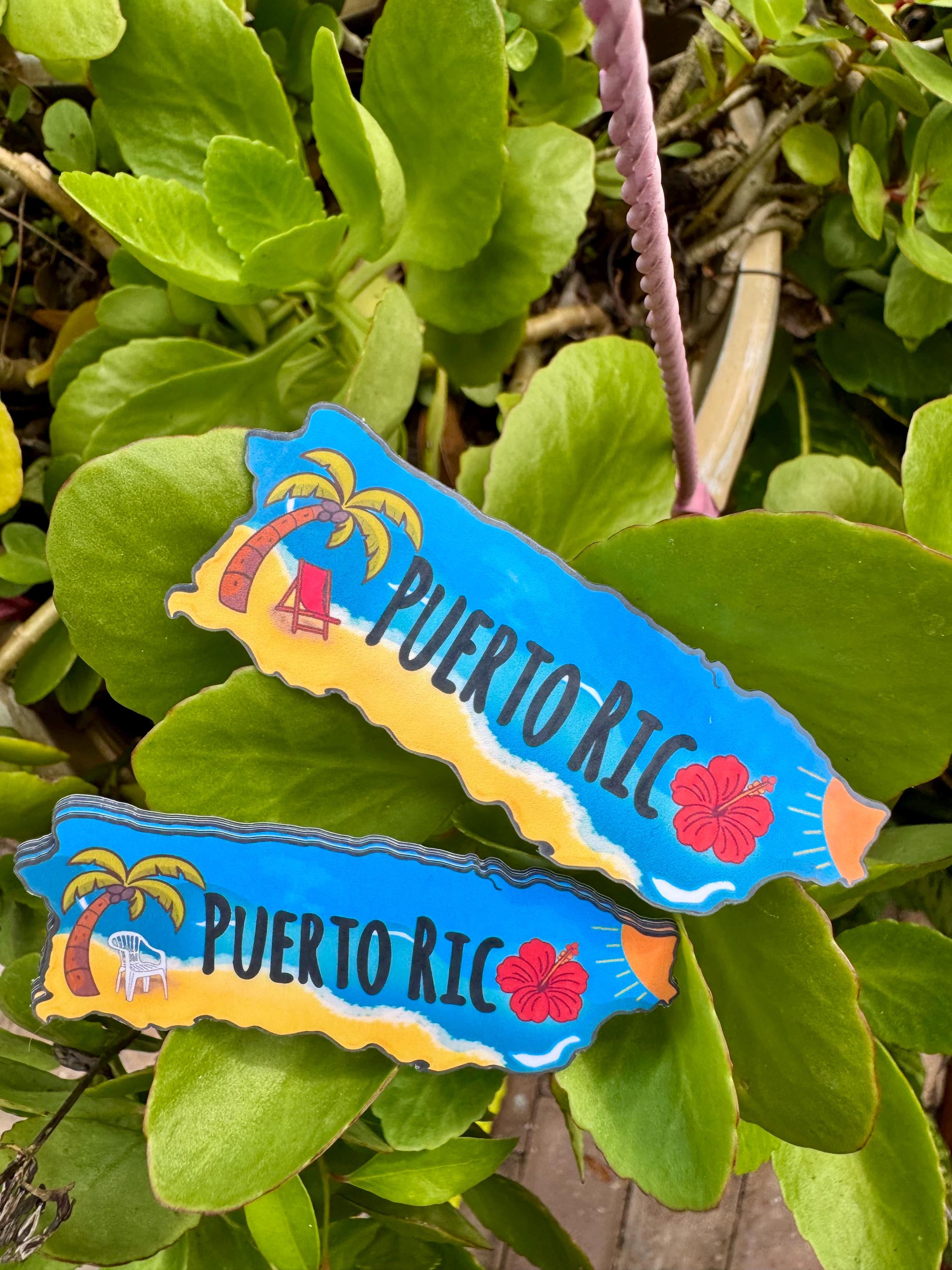 Puerto Rico Map Vinyl Sticker