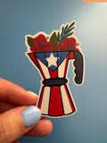 Cafecito Boricua Vinyl Sticker