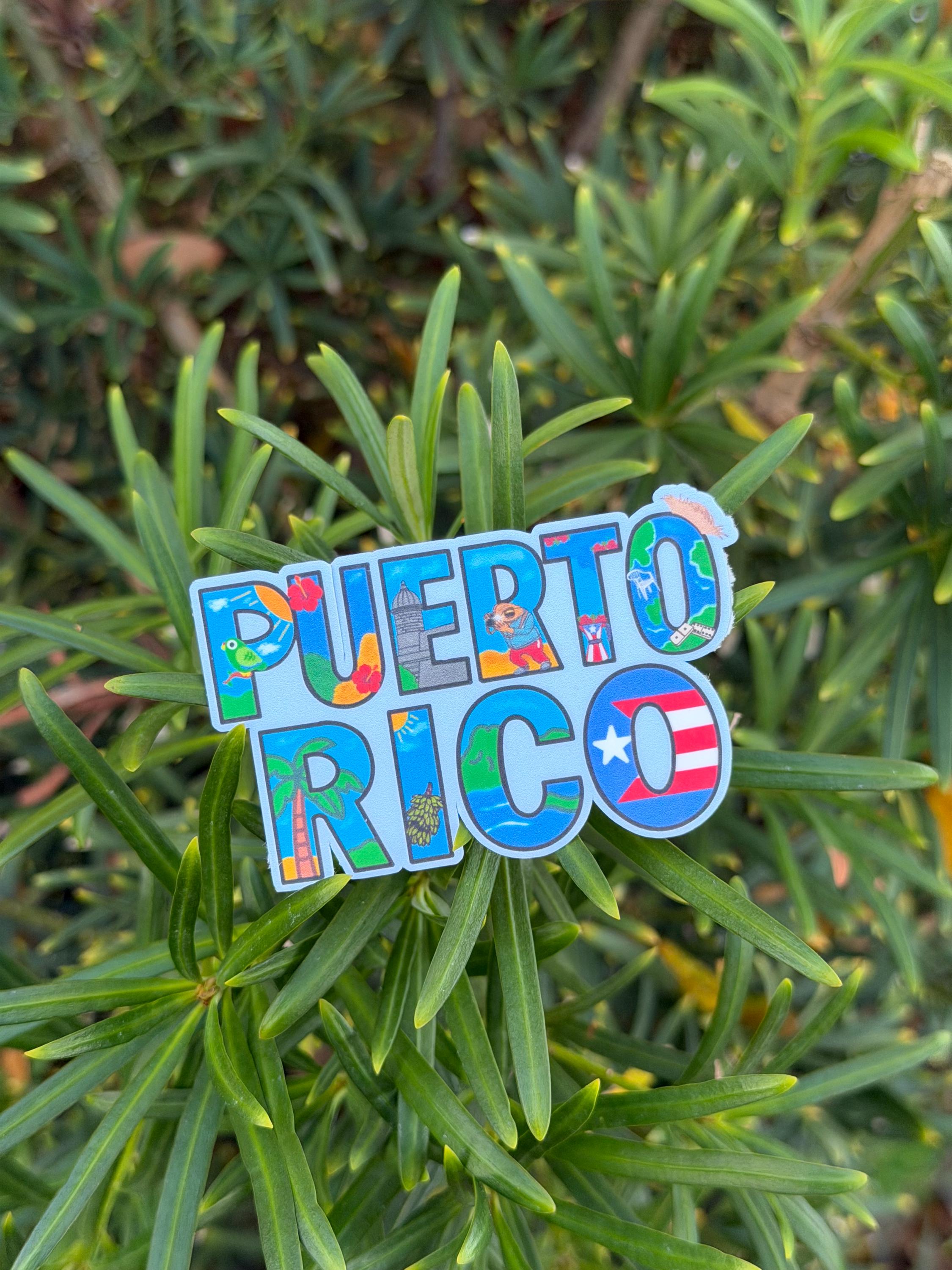 Puerto Rico Island Pride Vinyl Sticker