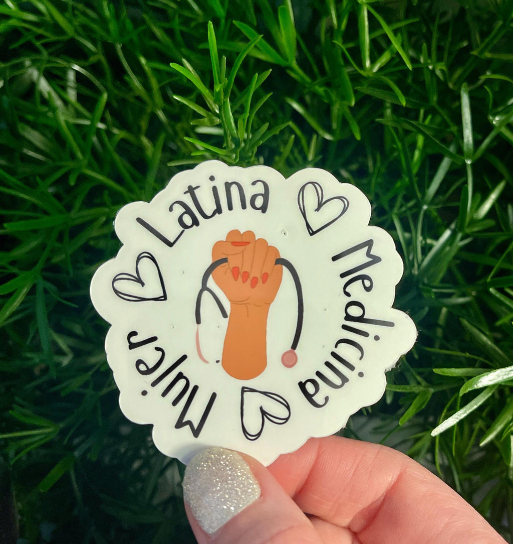 Latina Medicina Mujer Empowerment Vinyl Sticker