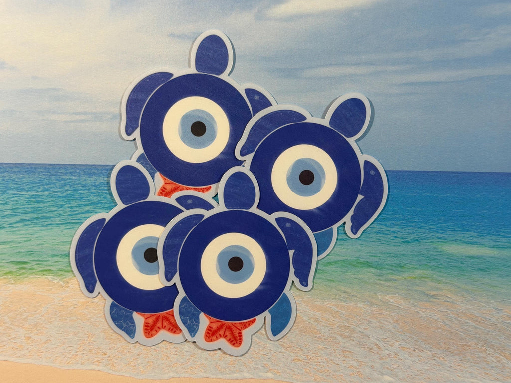Evil Eye Beach Coastal Vinyl Sticker