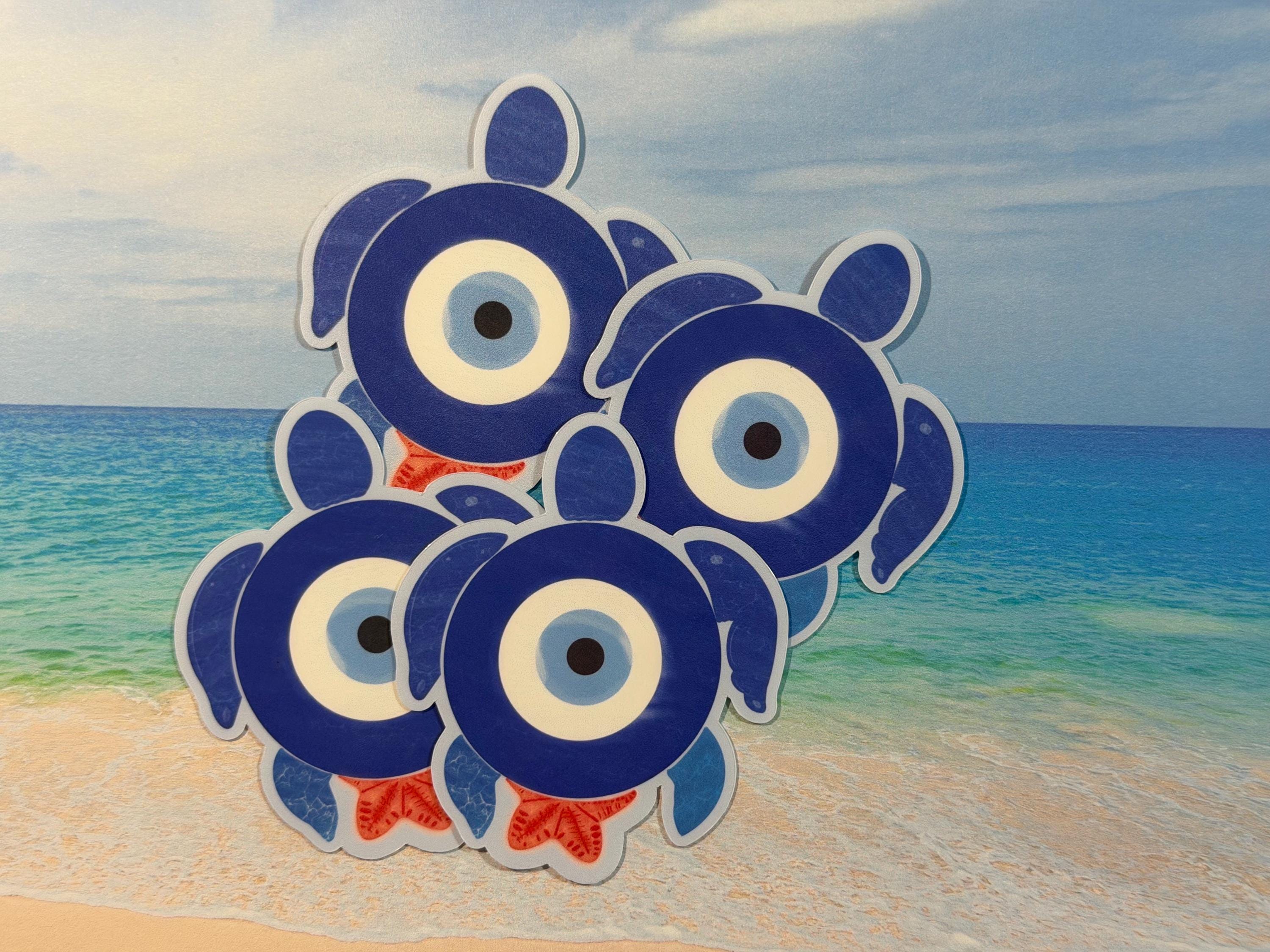 Evil Eye Beach Coastal Vinyl Sticker