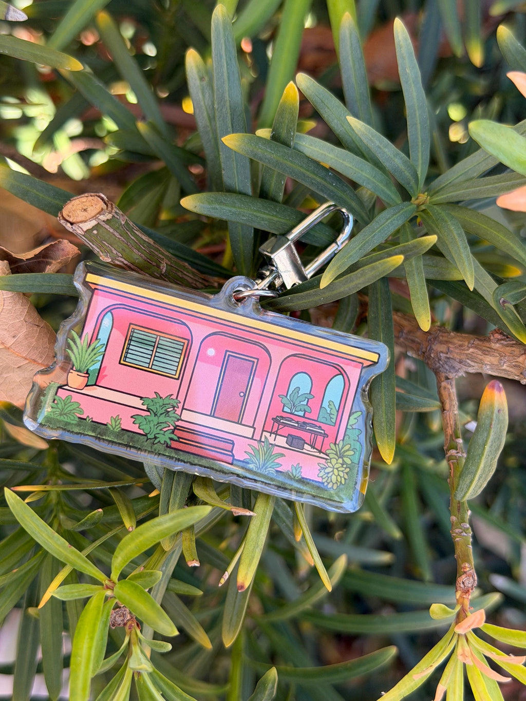 La Casita Acrylic Keychain