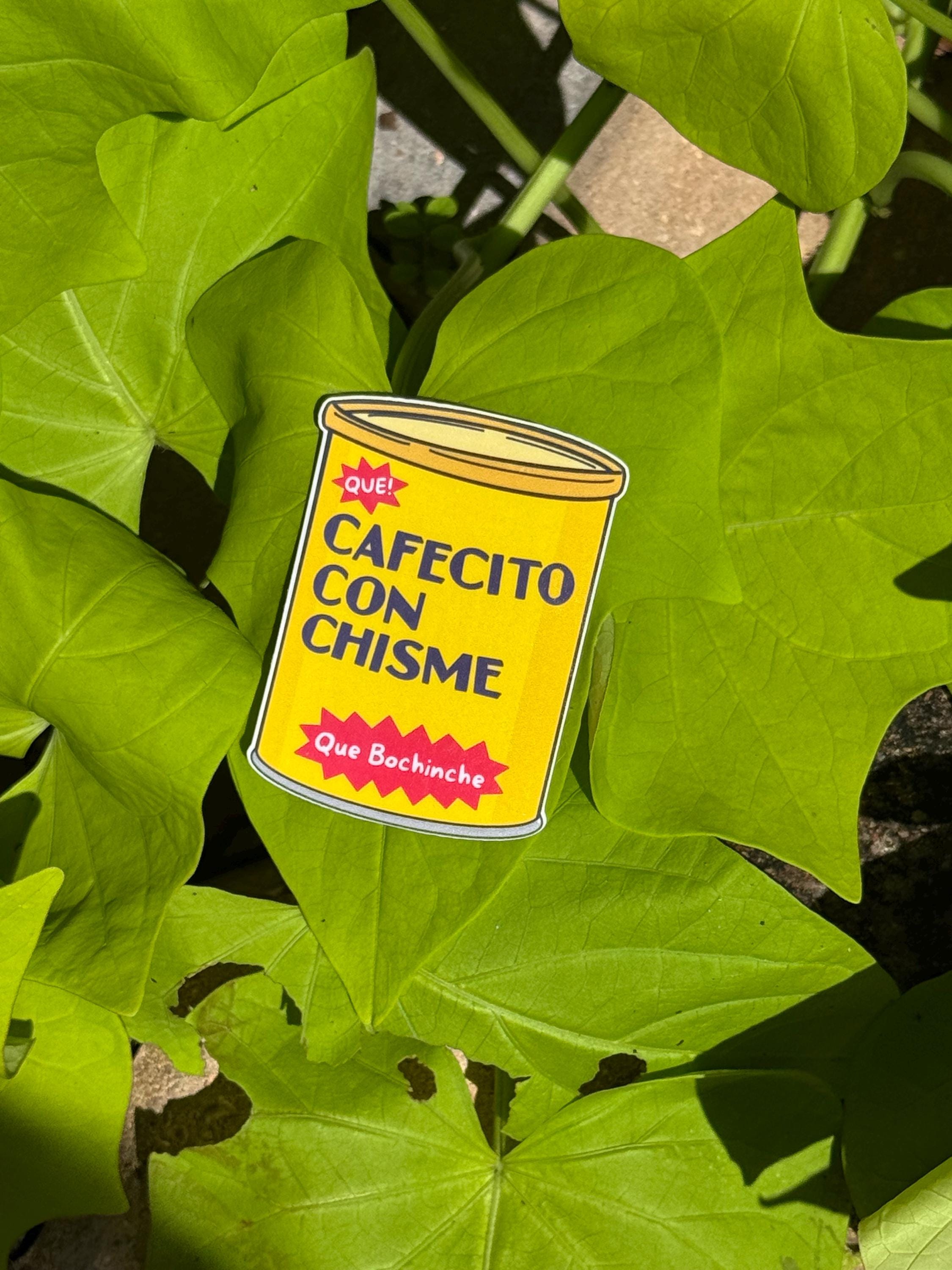 Cafecito Con Chisme Vinyl Sticker