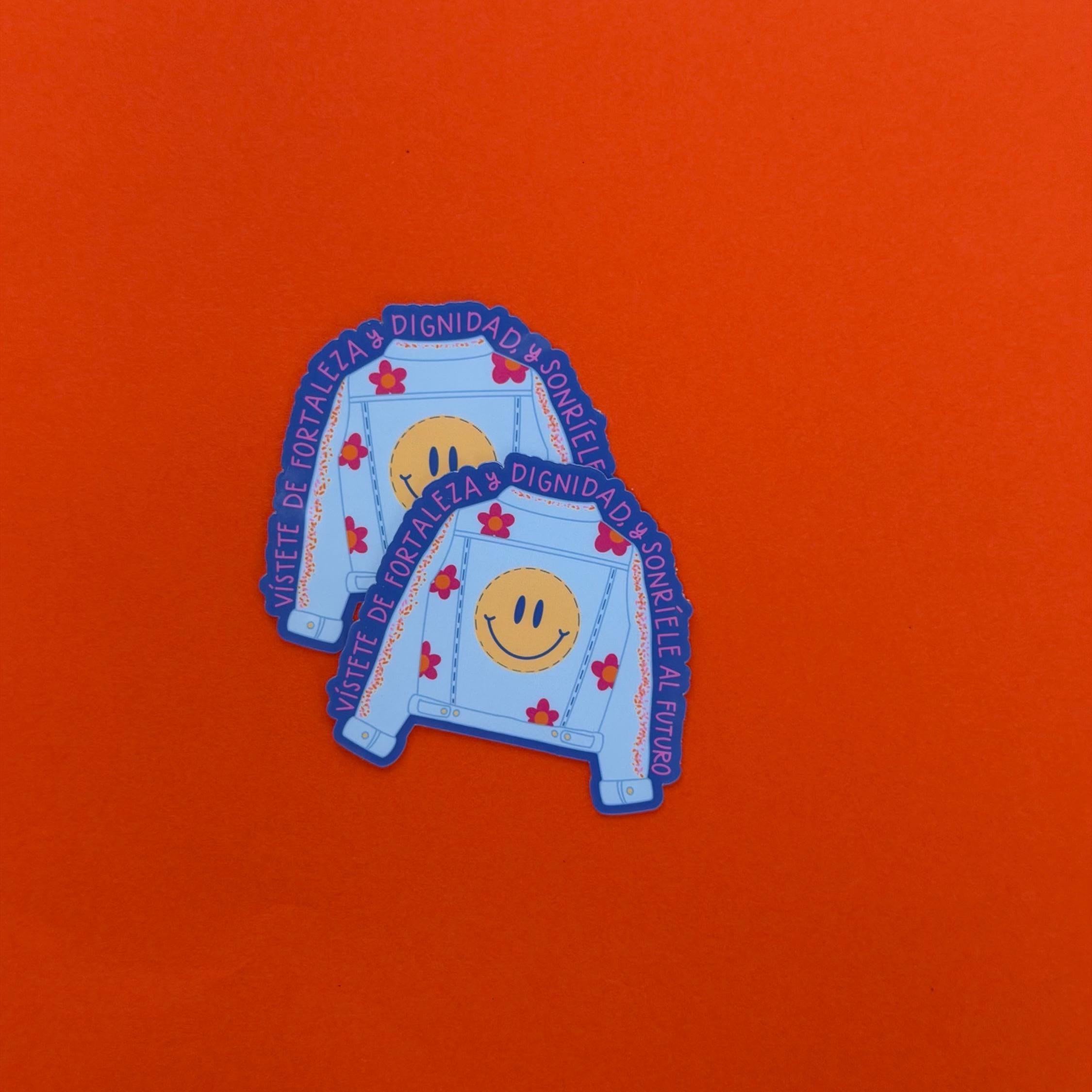 Vístete de Fuerza y Dignidad Spanish Affirmation Sticker