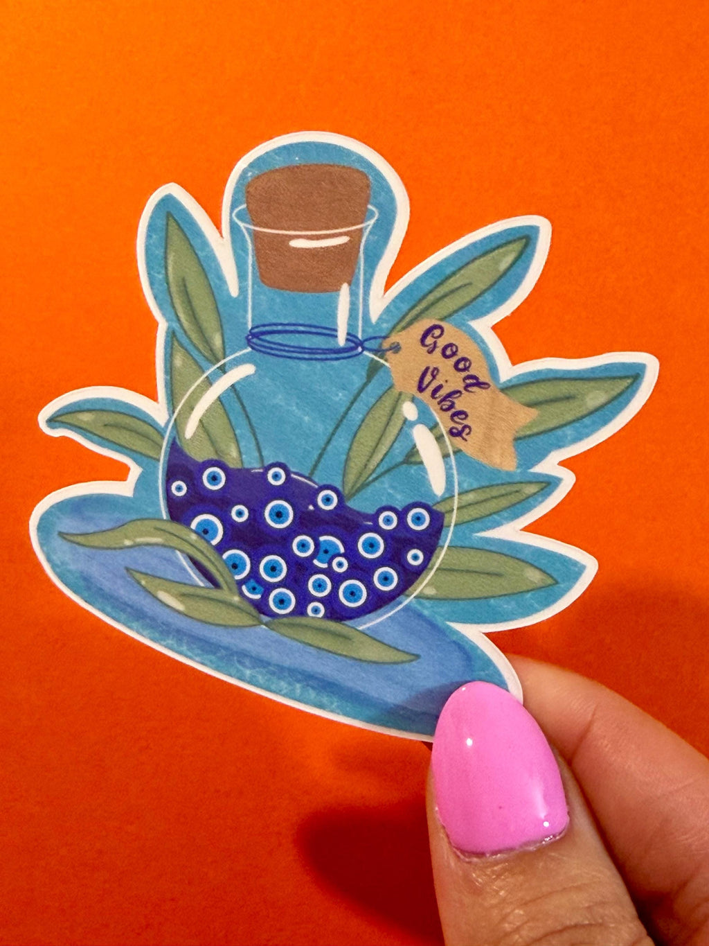 Evil Eye Beach Coastal Vinyl Sticker