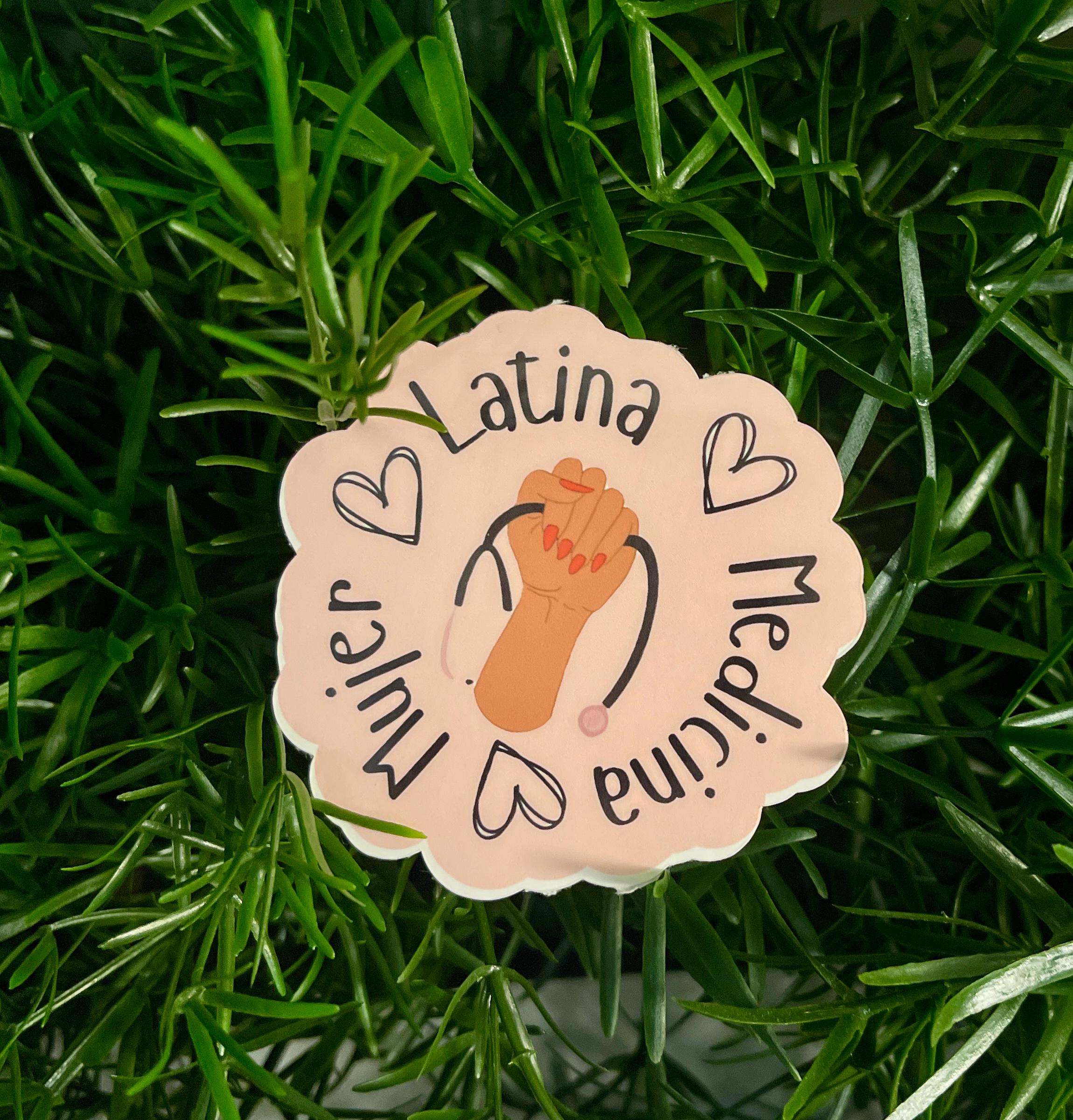 Latina Medicina Mujer Empowerment Vinyl Sticker