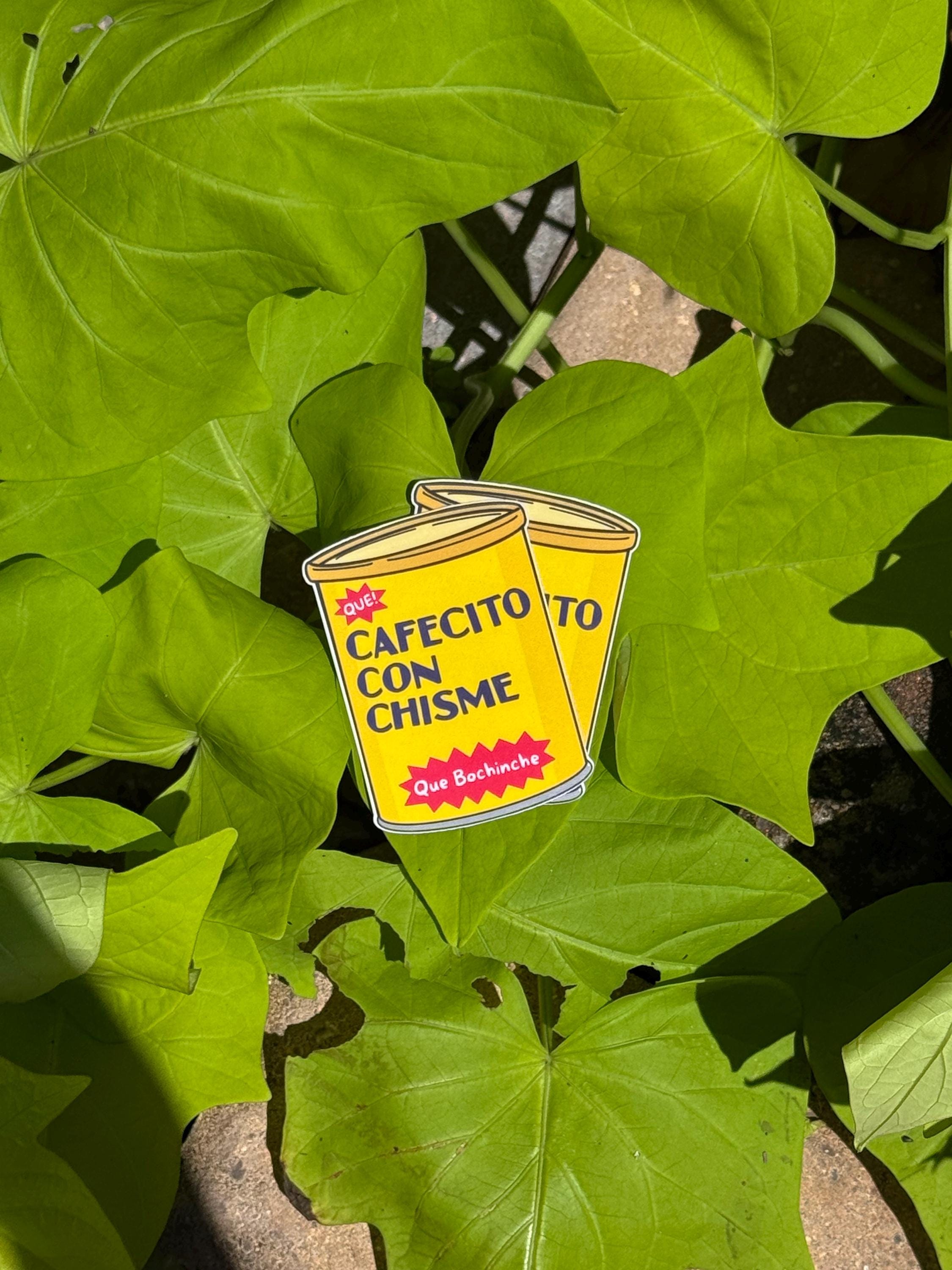 Cafecito Con Chisme Vinyl Sticker