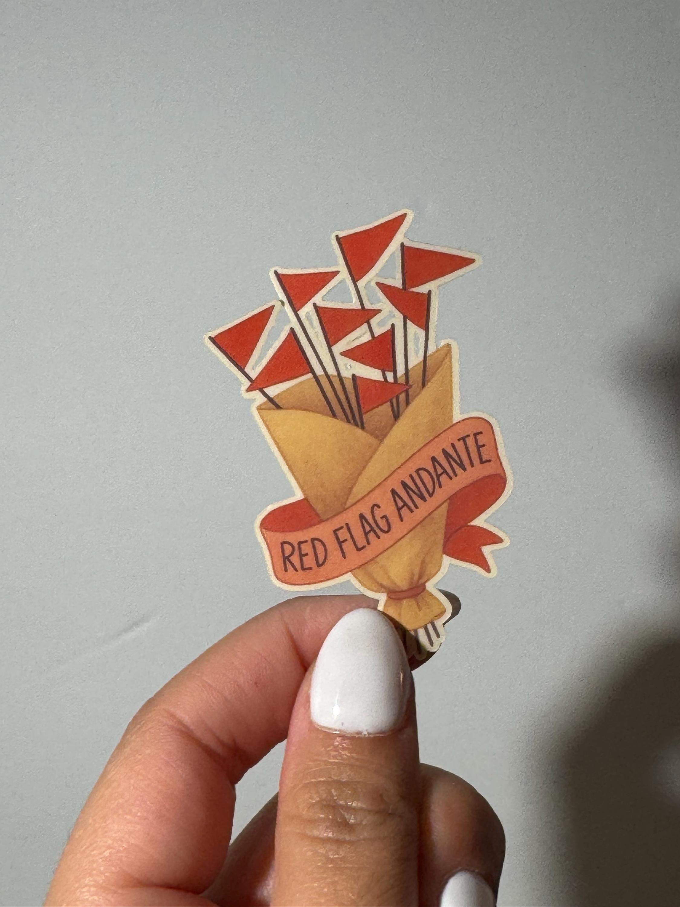 Rosalía LUX Red Flag Inspired Vinyl Sticker