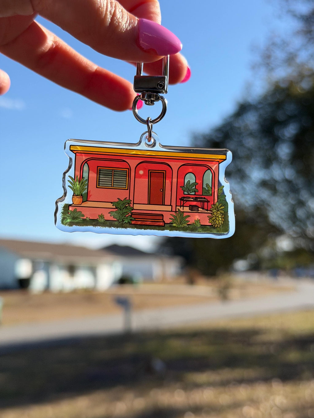 La Casita Acrylic Keychain