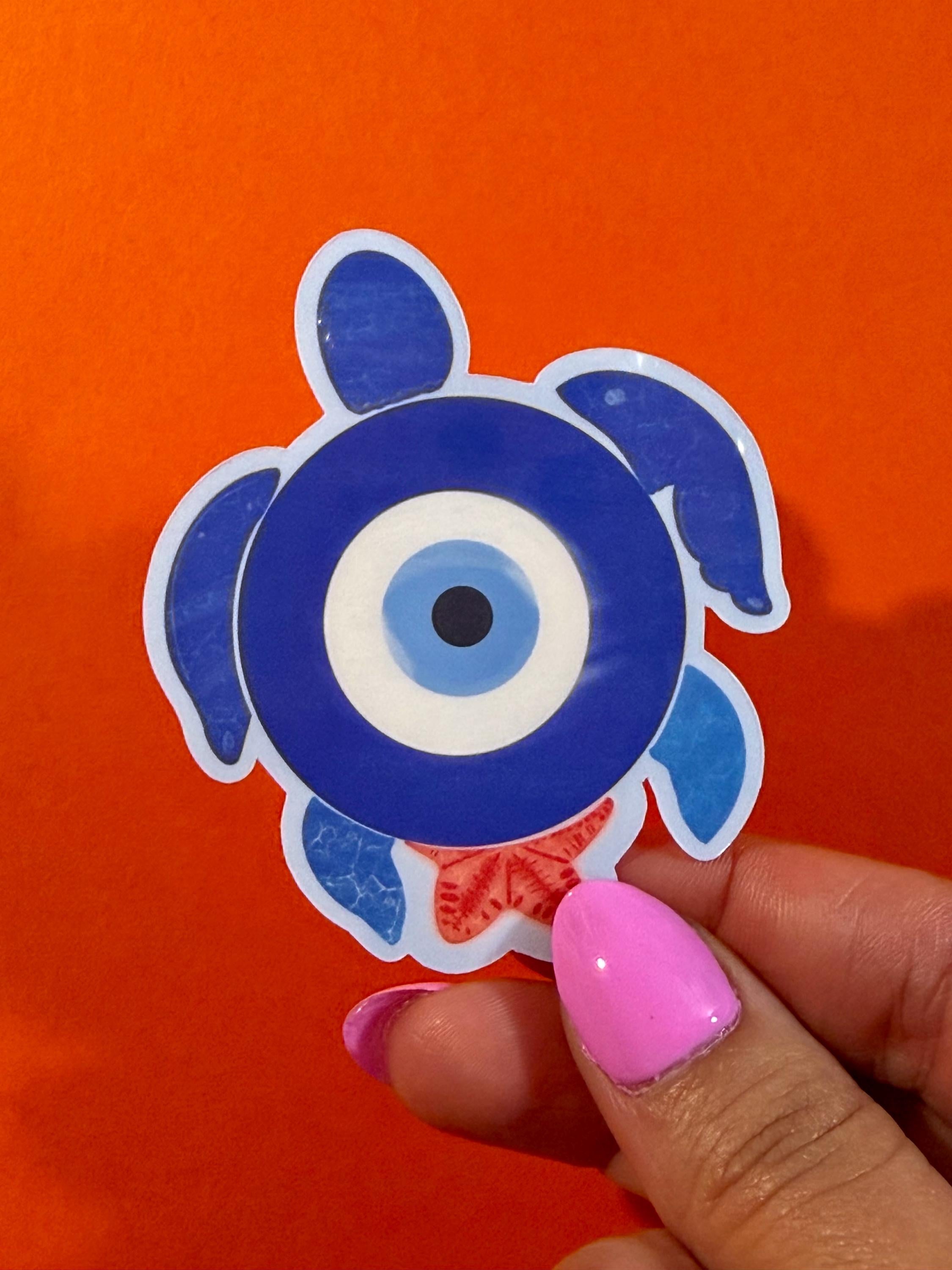 Evil Eye Beach Coastal Vinyl Sticker