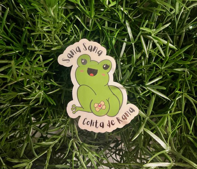 Sana Sana Colita de Rana Medical Frog Vinyl Sticker