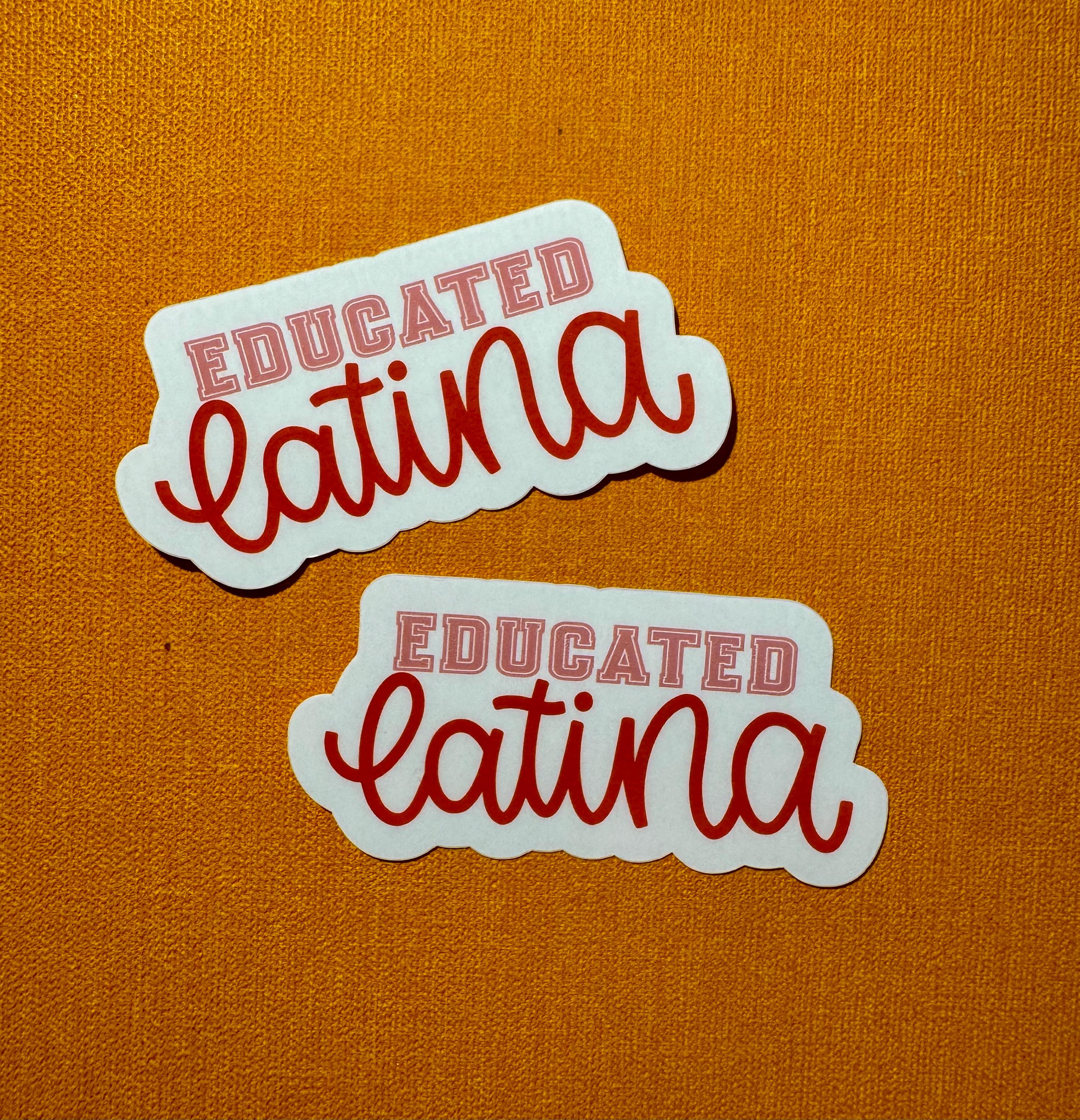 Educated Latina Half Doctor Vinyl Sticker