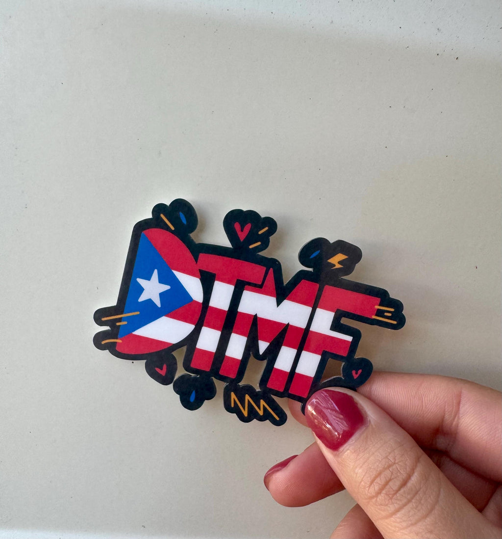 DTMF Bad Bunny Residencia Vinyl Sticker