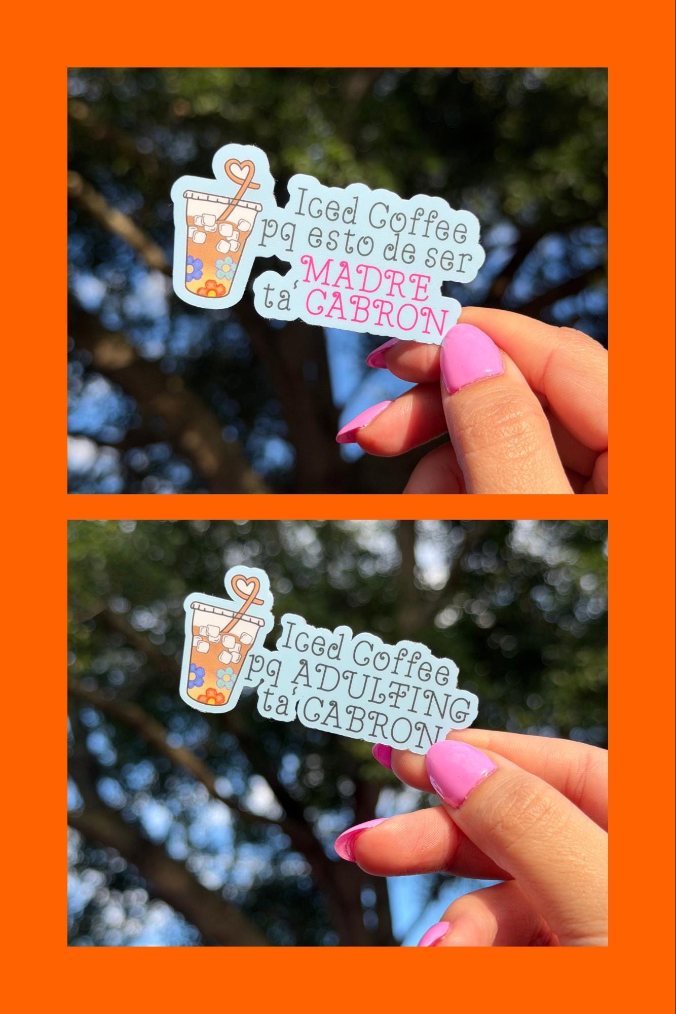 Cafecito Porque Adulting Ta' Cabrón Vinyl Sticker