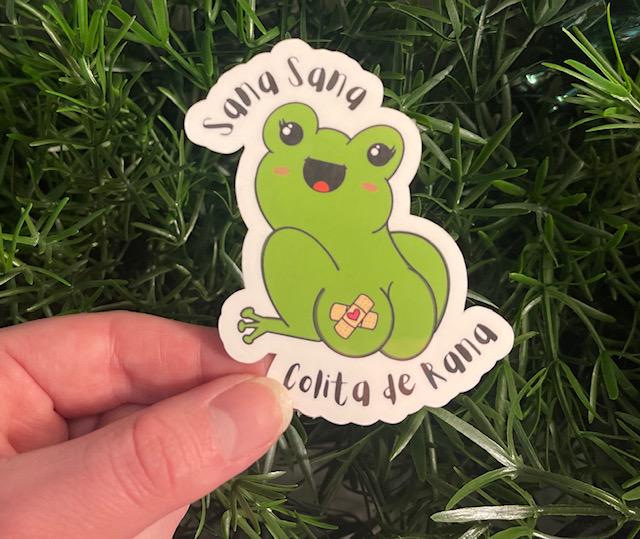 Sana Sana Colita de Rana Medical Frog Vinyl Sticker