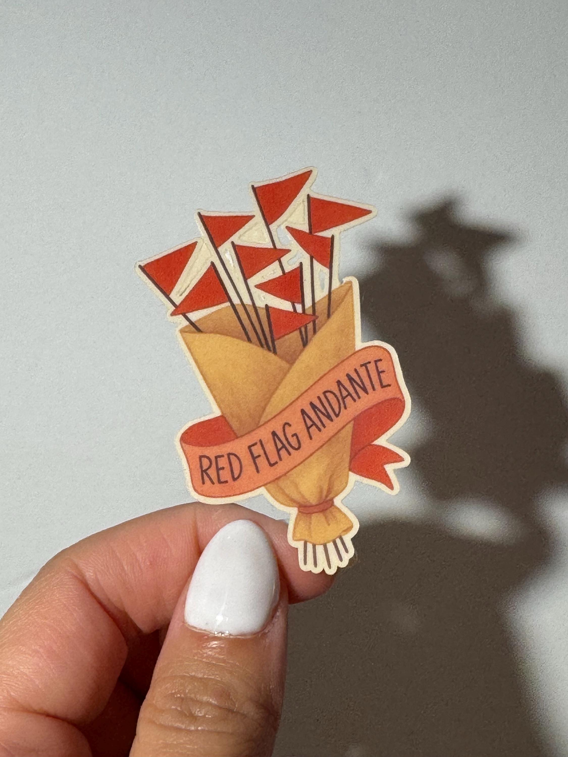 Rosalía LUX Red Flag Inspired Vinyl Sticker